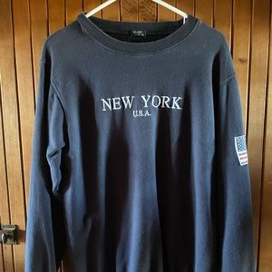 Brandy Melville New York Embroidered Sweatshirt